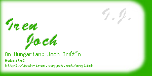 iren joch business card